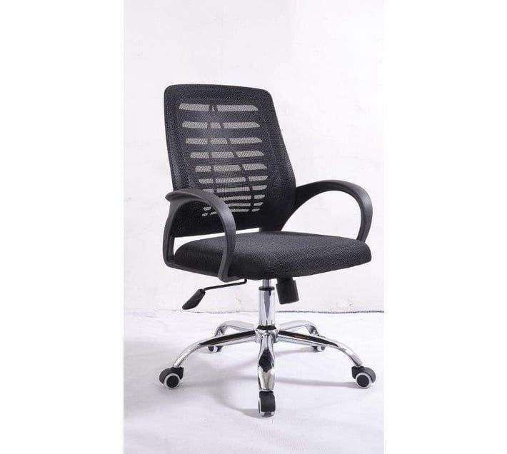 SMTE Ital Mesh Office Chair BLACK - Mid Back with keychain