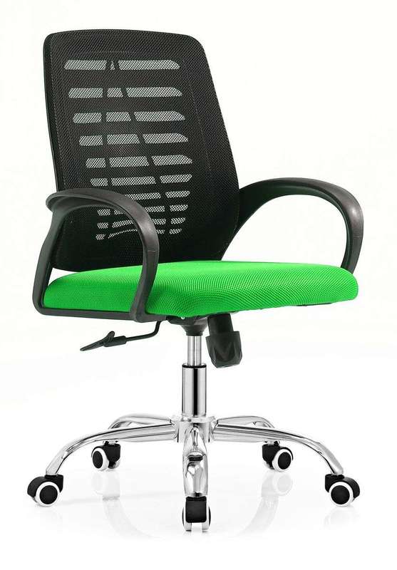 SMTE Ital Mesh Medium Back Office Chair - Green with keychain