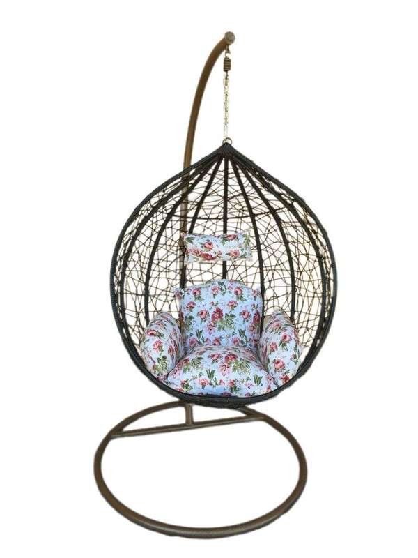 SMTE Hanging And Nest Chair - Black with keychain