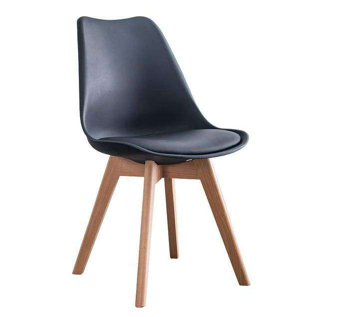 SMTE GOF Furniture - Luna Plastic Chair - Black with keychain
