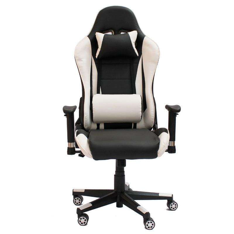 SMTE GOF Furniture - Falcon Gaming Chairs - Black, White with keychain