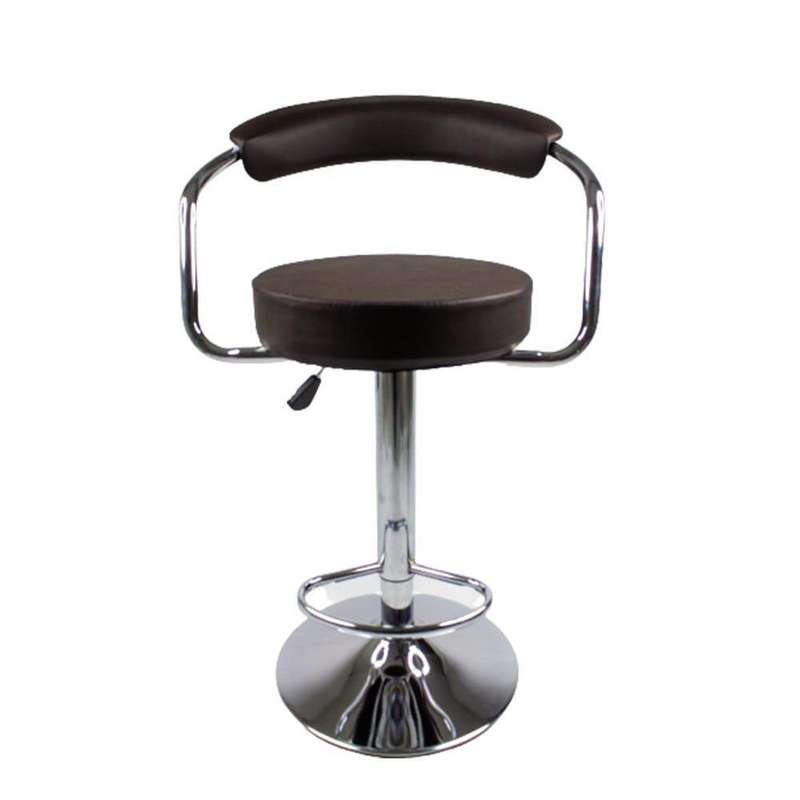 SMTE GB Luxurious Adjustable Barstool Table Chair Brown with keychain