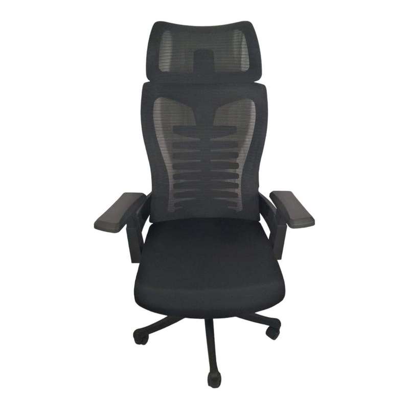 SMTE Focus Office Desk Chair - Black-A03 - Black with keychain