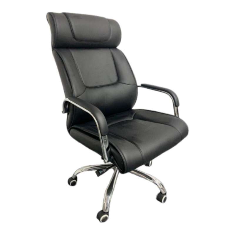Smte -Executive Leather Office Chair-Black with keychain