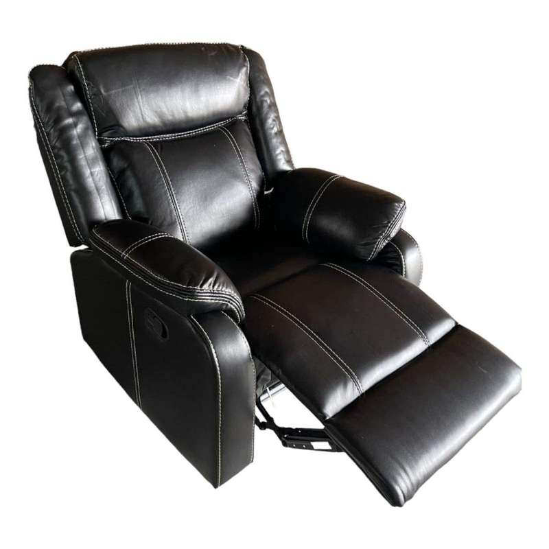 Smte-1 Piece leather Recliner set - CX023-Black with keychain