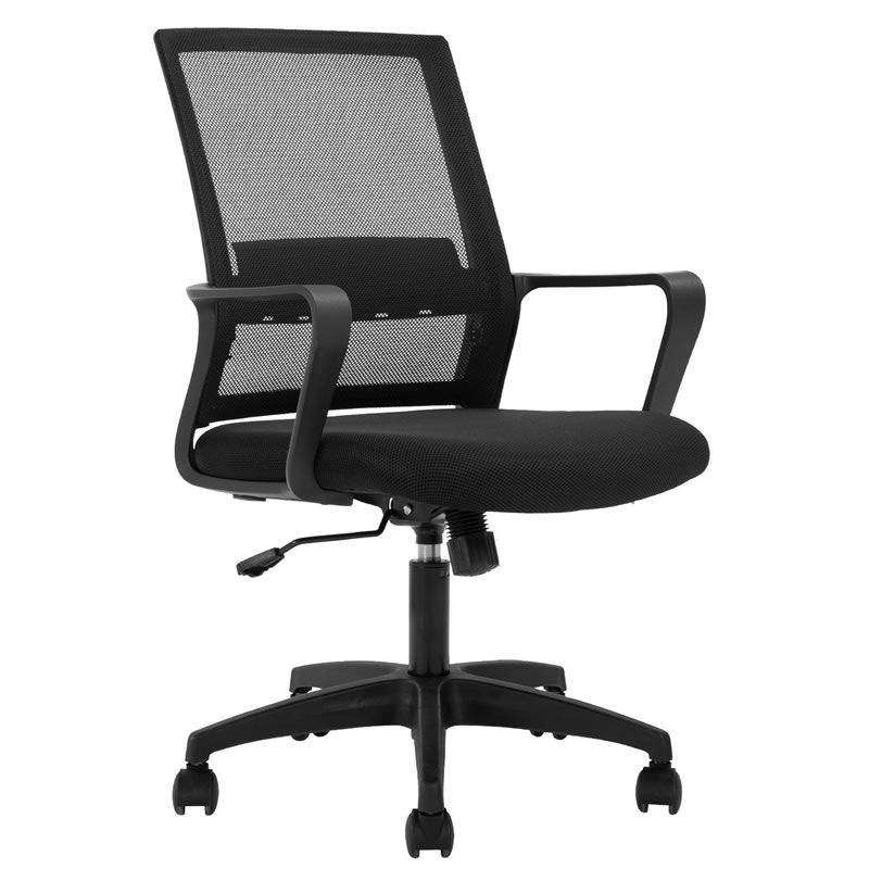 SMTE Ergonomic Mid Back Office Swivel Chair with keychain