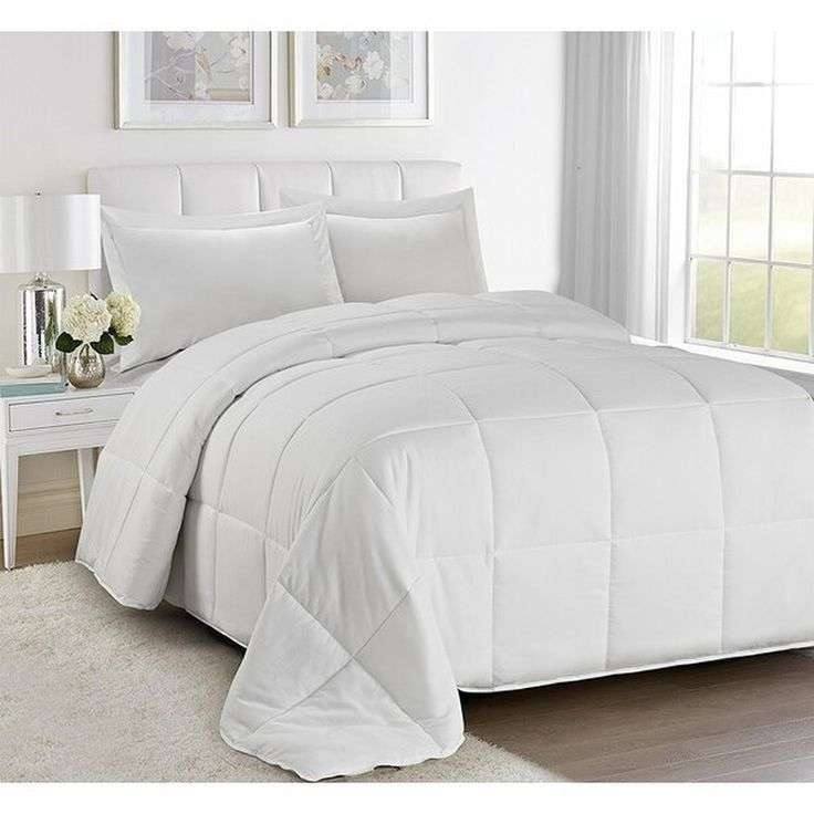 SMTE 5 Piece Stripe Comforter Set Better Choice - White with keychain