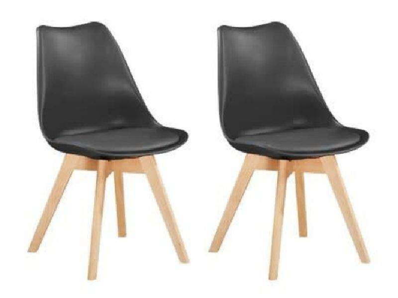 SMTE Dining Padded Chair - Black with keychain