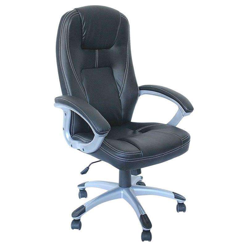 SMTE Comfortable Faux Leather Office Chair with keychain