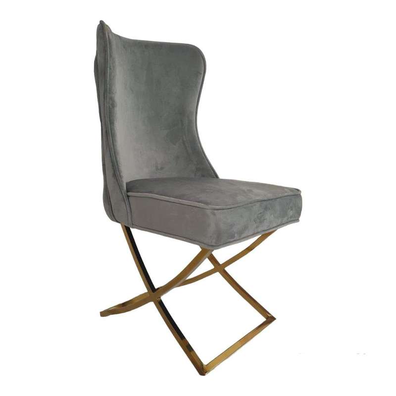 SMTE- Cobra Ring Upper-Class Dining Chair - Grey with keychain