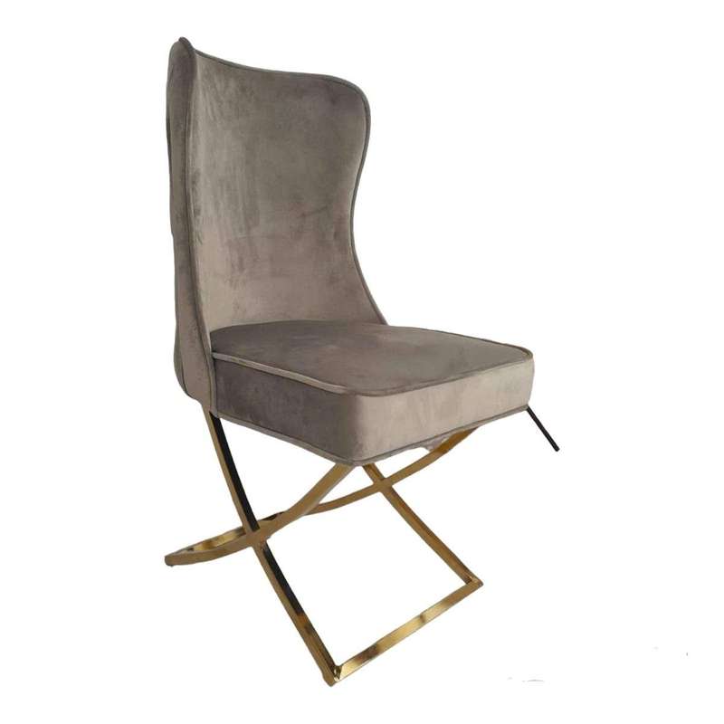 SMTE- Cobra Ring Upper-Class Dining Chair - Beige with keychain