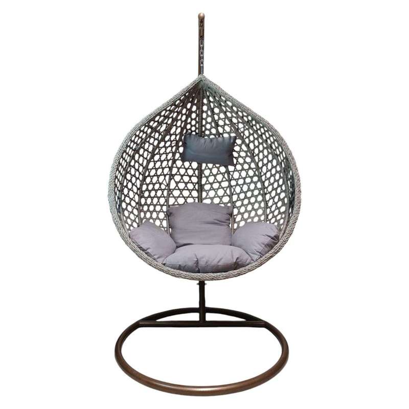 SMTE CloudNest Hanging Chair 6-3 Brown (3-3) with keychain