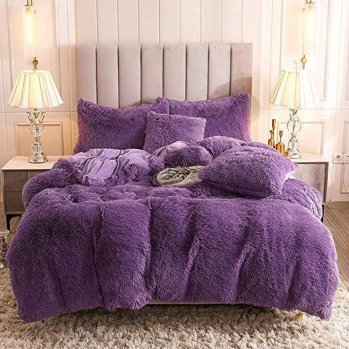 SMTE 5 Piece Fluffy Comforter with keychain