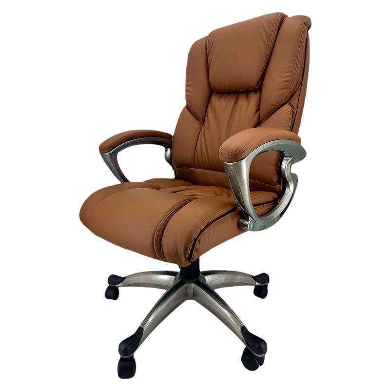 SMTE 360? Swivel Function Executive Leather Office Chair 8857A - Brown with keychain