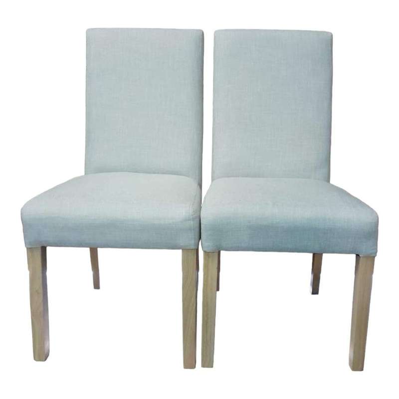SMTE - Stylish Quality Dining Room Chair Set of 2 - Assembled - Brown with keychain