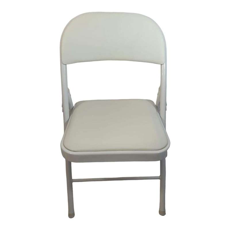 SMTE - Foldable Outdoor Chairs - 1 Pack - White with keychain