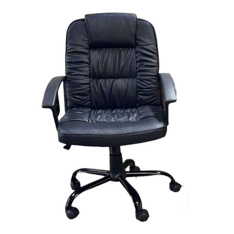 Smte - Executive Leather Office Chair-Black with keychain