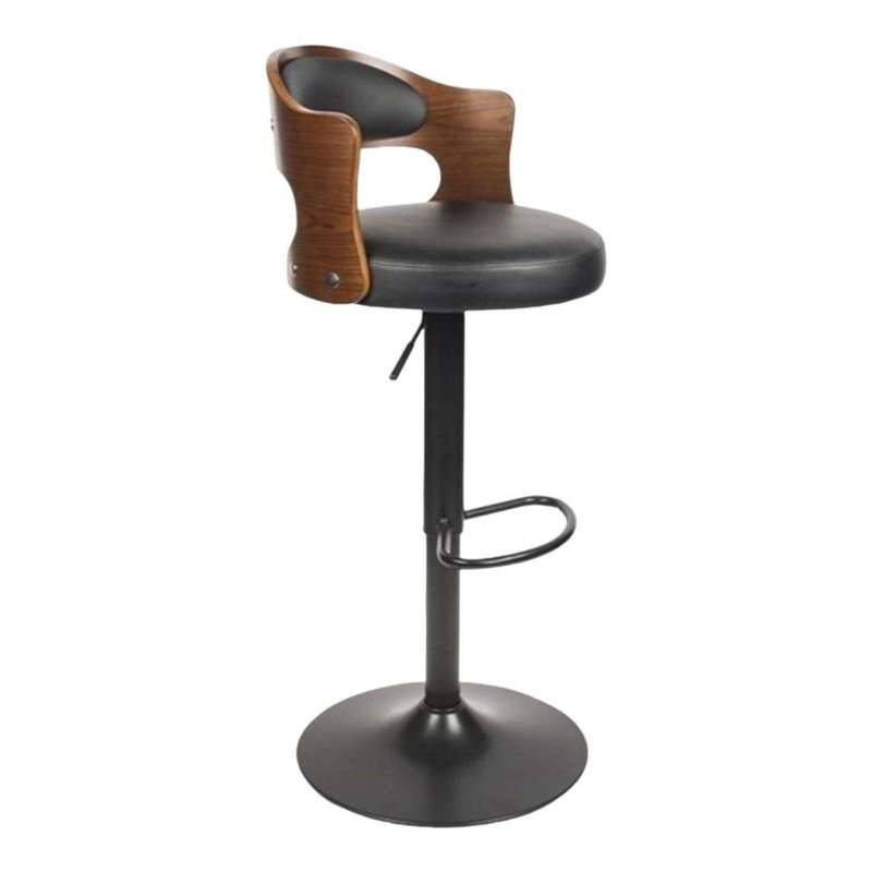 Smte - Bar Stools / Kitchen Counter Breakfast Chairs With Wooden Back with keychain