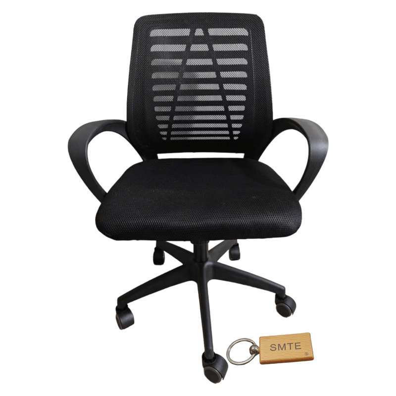 Smte-Office chair - Black T6-017-1-48+keyring set of 2 with keychain