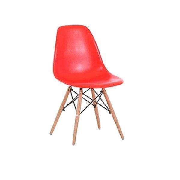 Smte - 503 Retro Chair Set of 4 - Red with keychain