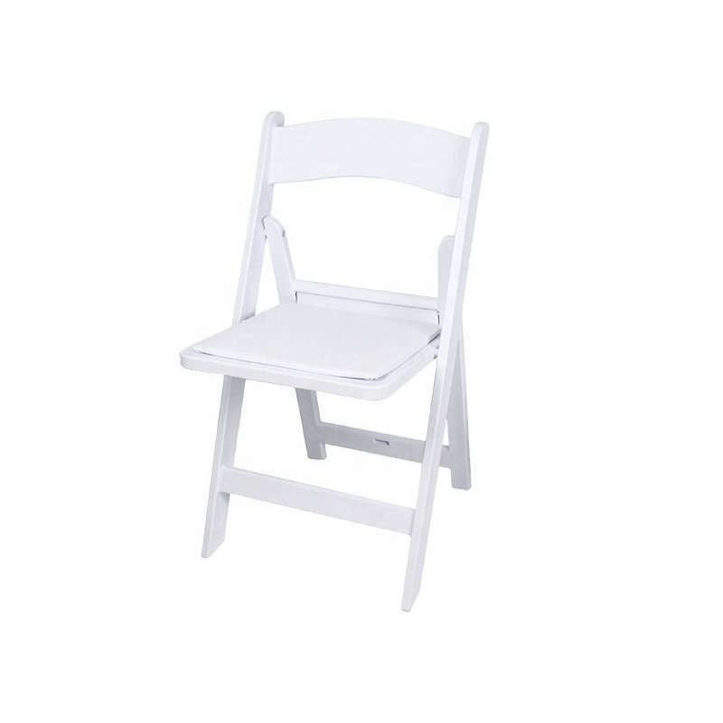 SMTE Wimbledon Folding Chair - White - Adult - 78 cm with keychain