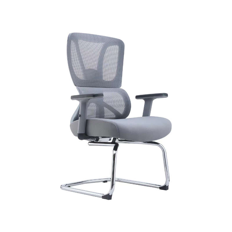 SMTE Visitor Mesh Office Chair - Grey with keychain