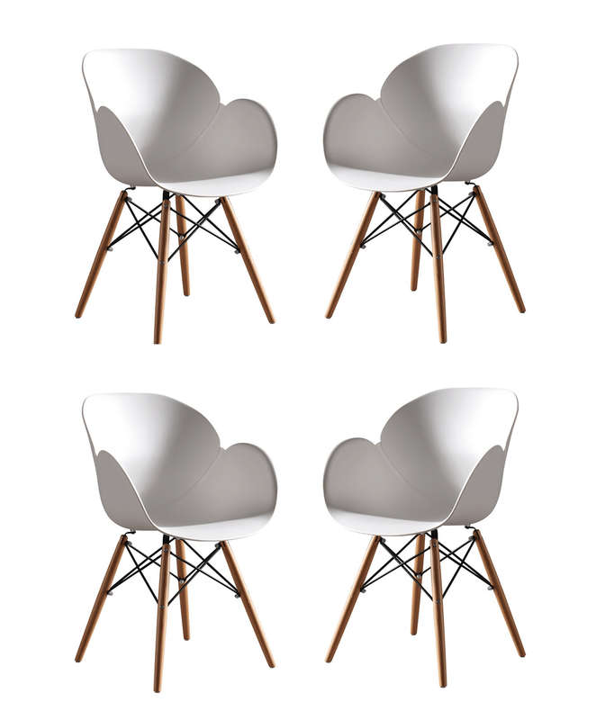 SMTE Tulip Nordic INS Chair - 4 Piece with keychain