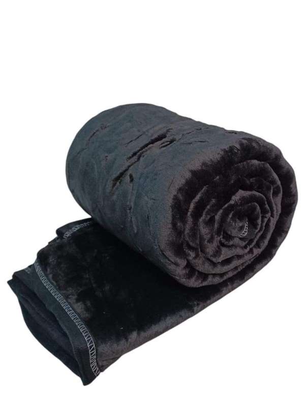 SMTE Fleece Blanket - Double Size: 200cm x 230cm - Black with keychain