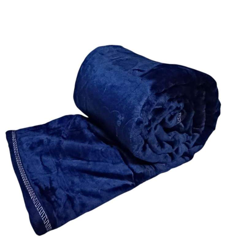 SMTE Fleece Blanket - Double Size: 200cm x 230cm - Blue with keychain