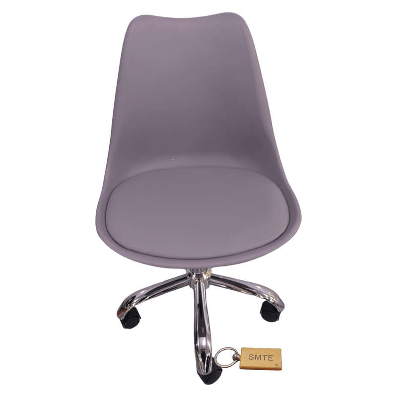 Smte- Plastic Dining Chair C8-DC2032-48-Grey + Keyring - 3 Pack with keychain