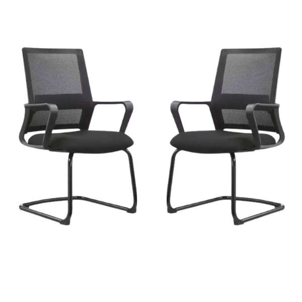 SMTE Pair of Ray Mesh Meeting Chairs with keychain