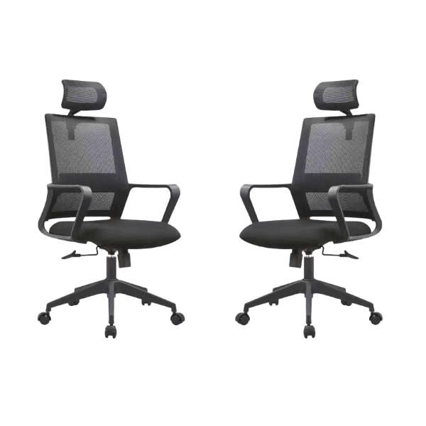 SMTE Pair of Mason Office Chairs with Swivel Function with keychain