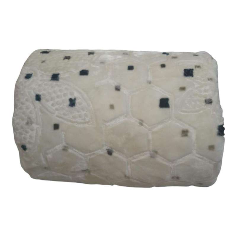 SMTE Ruling Premium Heavy Winter Zmbo Mink 2-Ply Blanket and Smte Tieback - F1 - Silver with keyc...