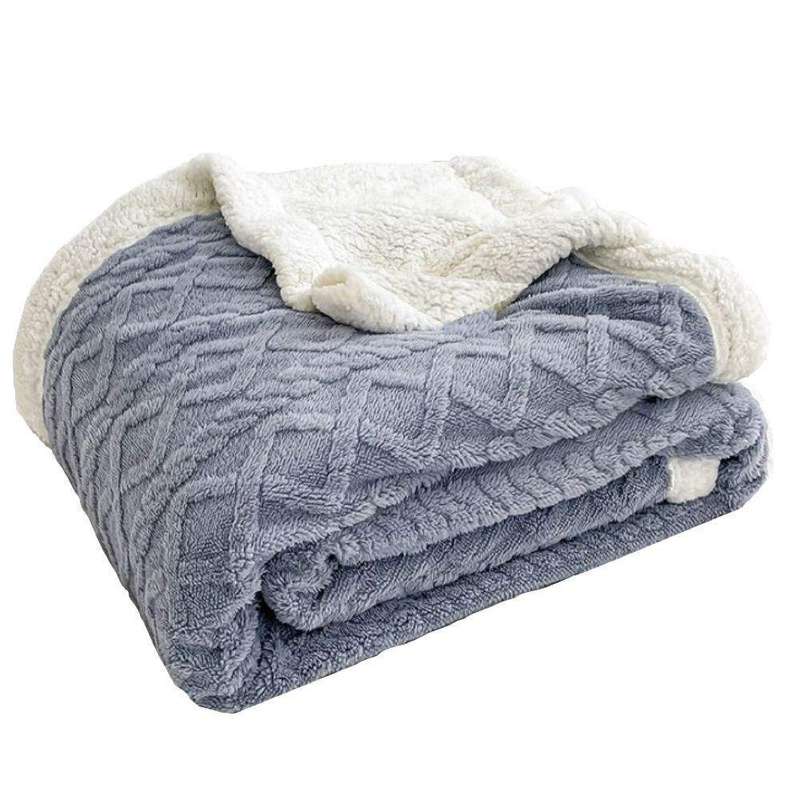 SMTE Fluffy Blankets - Blue with keychain
