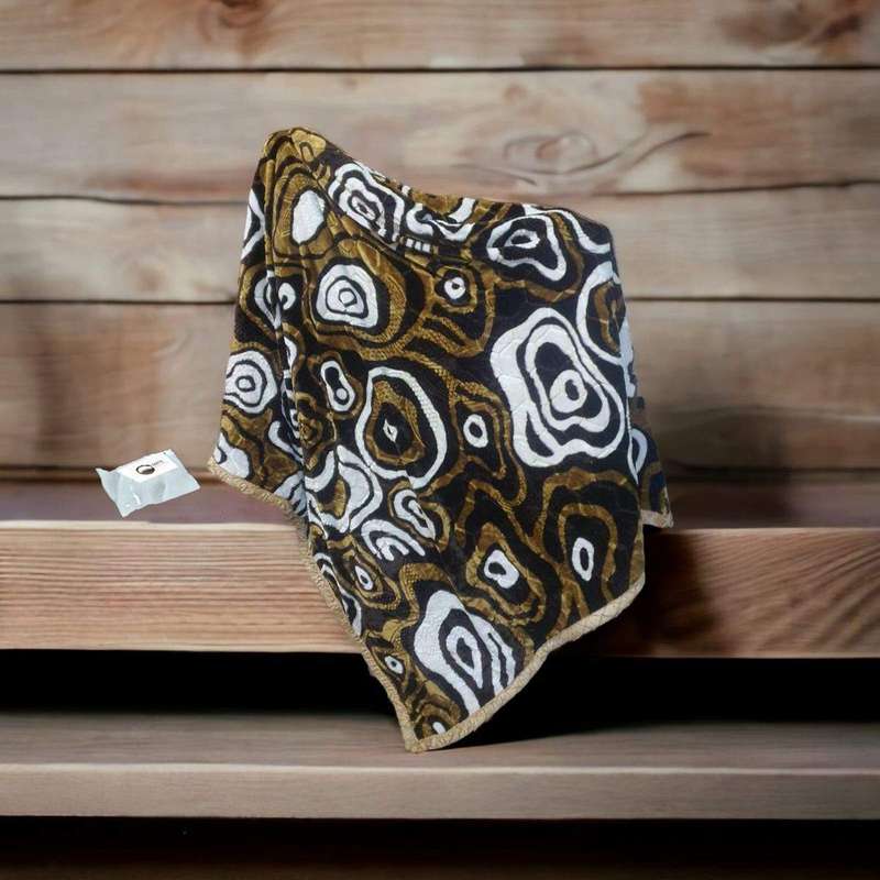 SMTE 2-Ply High Quality Warm Winter Cozy Blanket and Tieback - BlAP02 with keychain