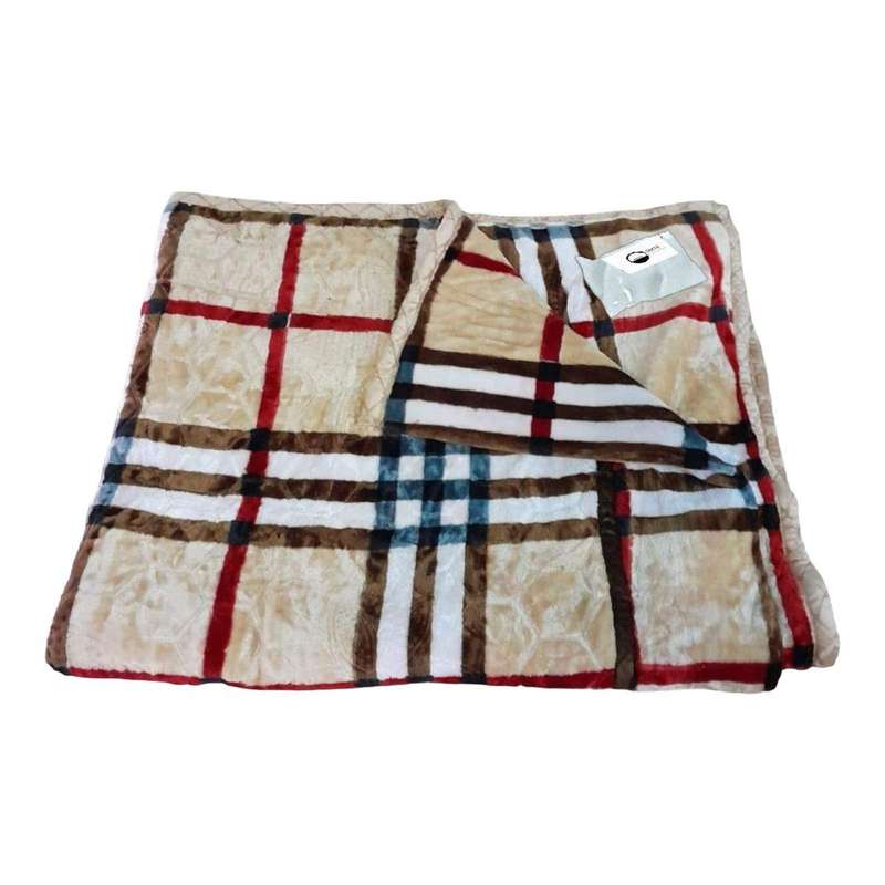 SMTE -2Ply High Quality Warm Winter Blanket & Complementary Tieback-Bl2P01 with keychain