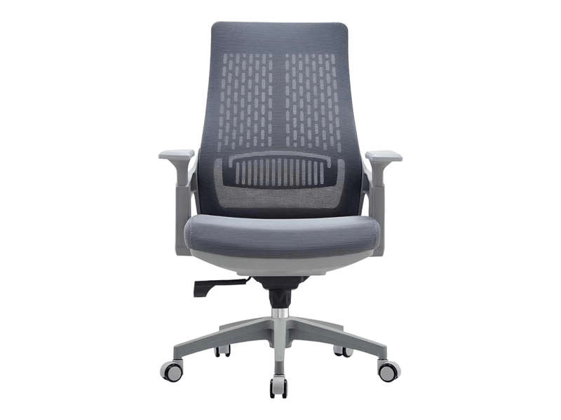 SMTE- Mesh ergonomic Executive office chair-A2020- F21 - Grey with keychain