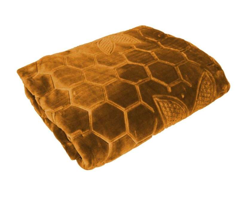 SMTE Premium Quality Super Soft Mink Blanket - Coffee Brown with keychain