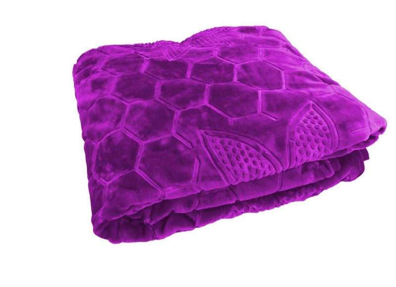 SMTE Premium Quality Super Soft Mink Blanket -  Violet with keychain