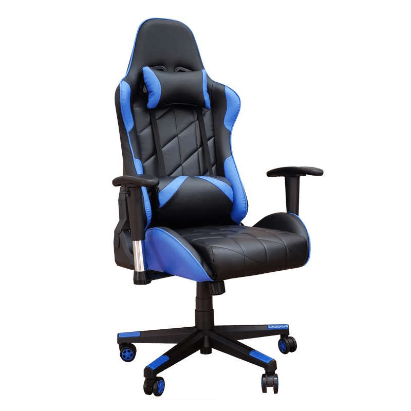SMTE High Back Gaming Chair with Reclining Backrest with keychain