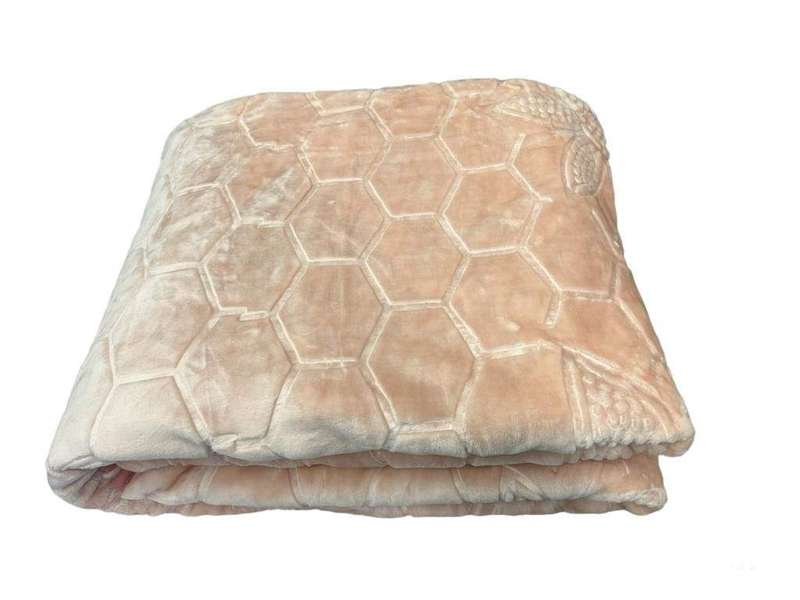 SMTE Super Soft Mink Cozy Blanket - Pink with keychain