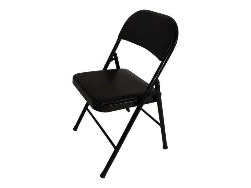 SMTE- Folding Chair padded Black with keychain