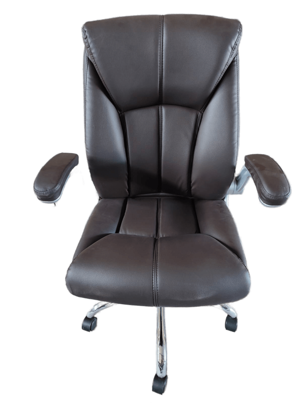 SMTE Executive Office Chair - PU Leather - Brown Colour with keychain