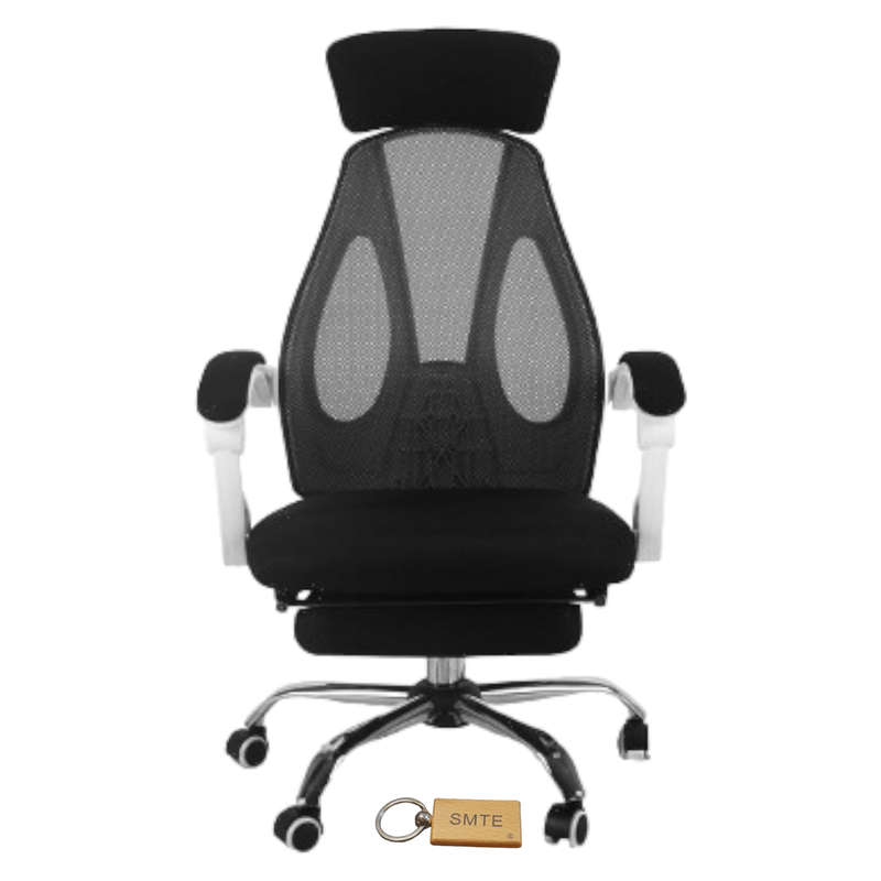 Smte- Ergonomic office chair -Black T4-VC8501M-F-133+Keyring set2 with keychain