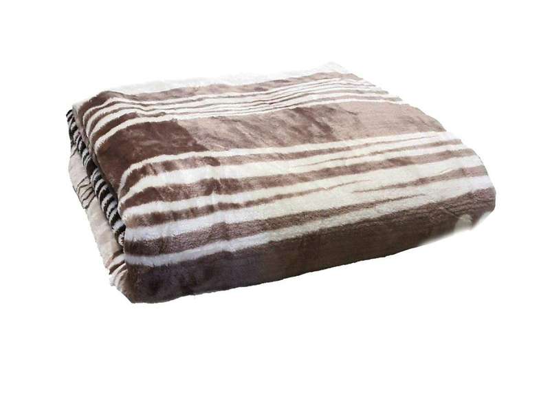 SMTE Queen Size IYWA Blanket - One-Ply - Warm And Comfy - Gold with keychain