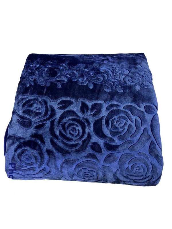 SMTE Pengo Mink Blanket - Blue with keychain