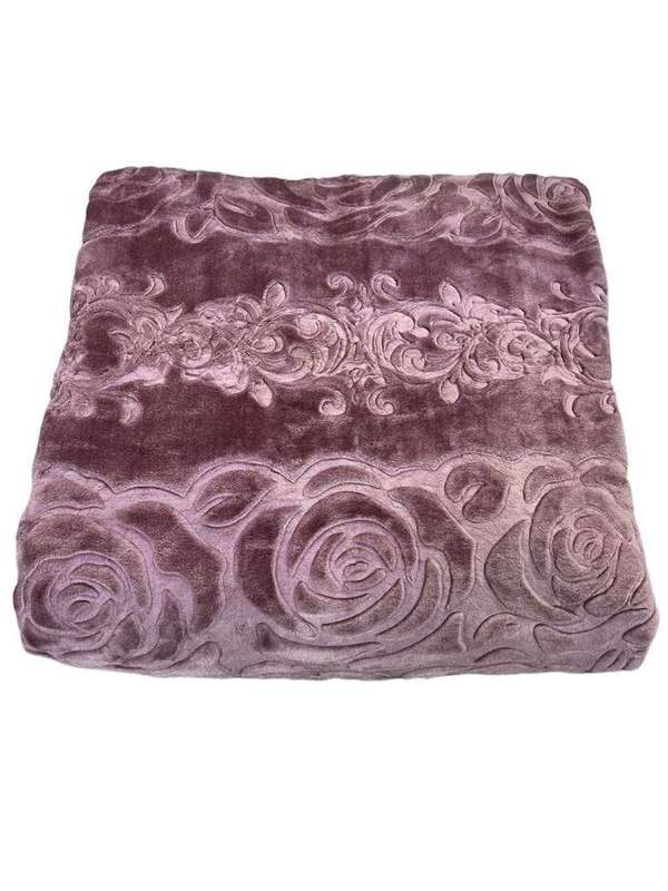 SMTE Pengo Mink Blanket - Purple with keychain