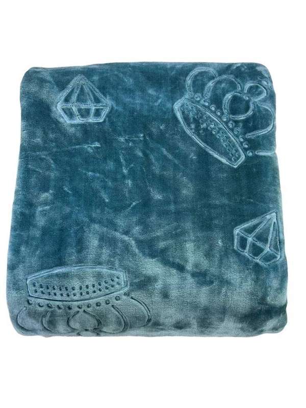 SMTE Pengo Mink Blanket - Turkish Blue with keychain
