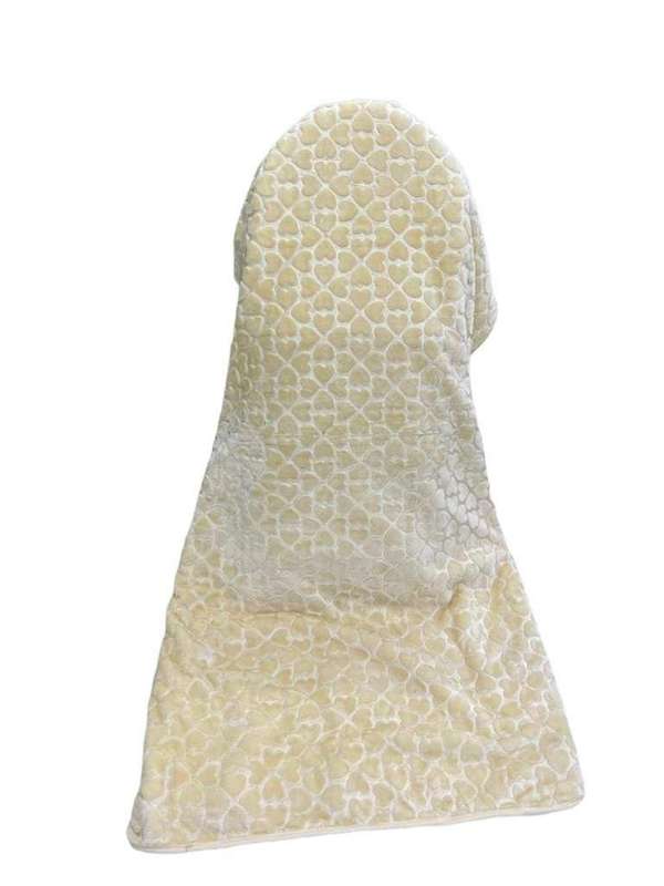 SMTE Mink Diamond Super Soft Blanket - 1 Piece - Cream with keychain