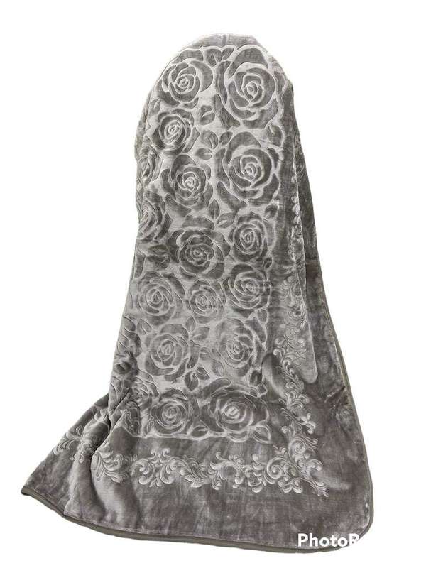 SMTE Mink Diamond Super Soft Blanket - 1 Piece - Dark Beige with keychain